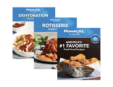 3 recipe books included